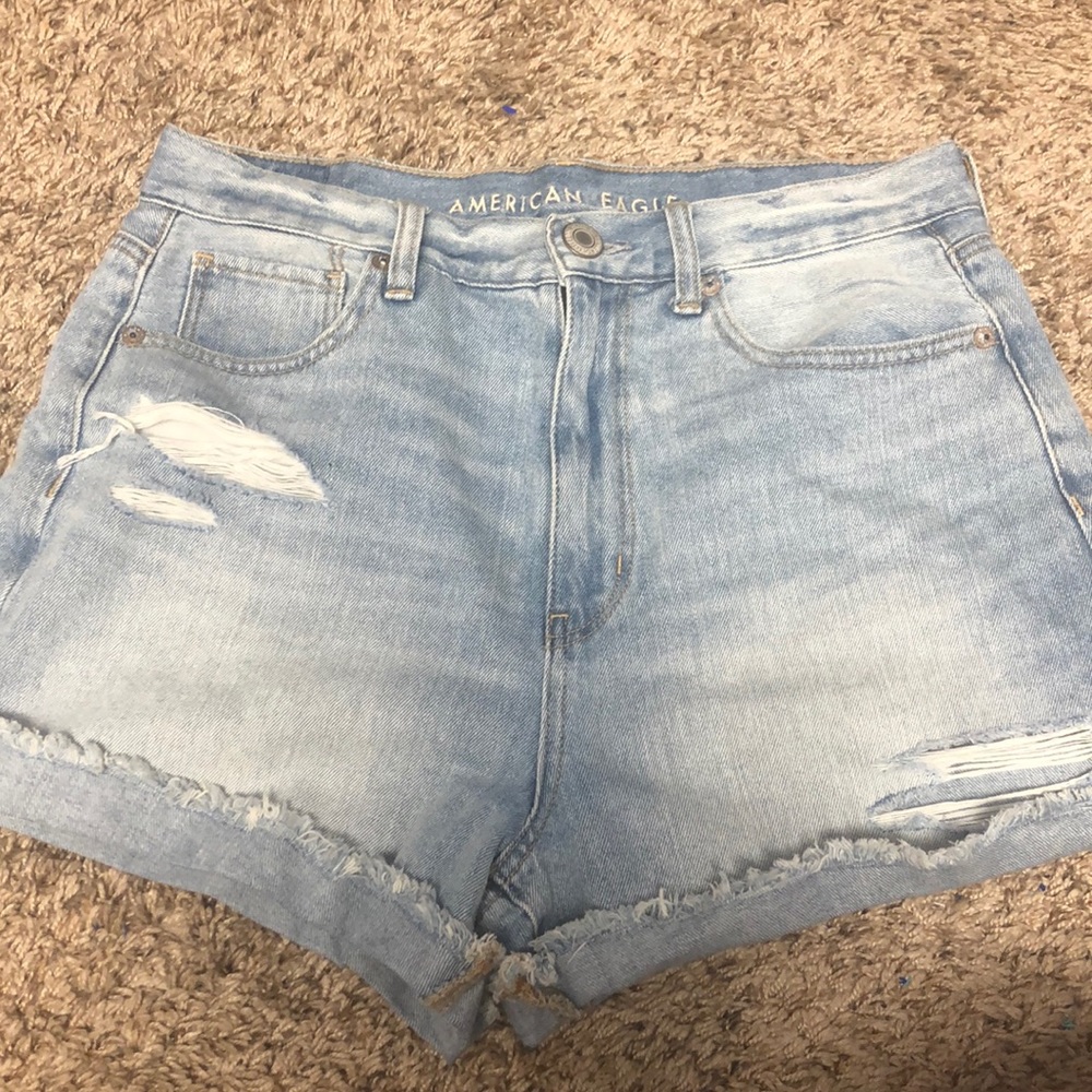 AE ripped mom shorts